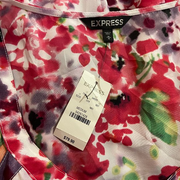 Express Women's Floral Sleeveless dress - Size Medium - NWT - Picture 4 of 4
